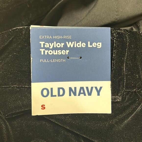 Old Navy Black Extra High Rise Velvet Wide Leg Pants(Size Small) - Picture 10 of 10